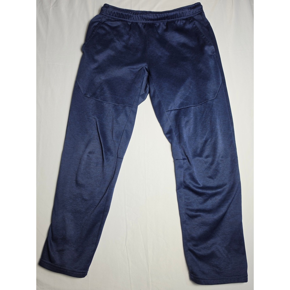 Members Mark Mens Tech Fleece Pants Blue Cove Heather Joggers Pockets Size M